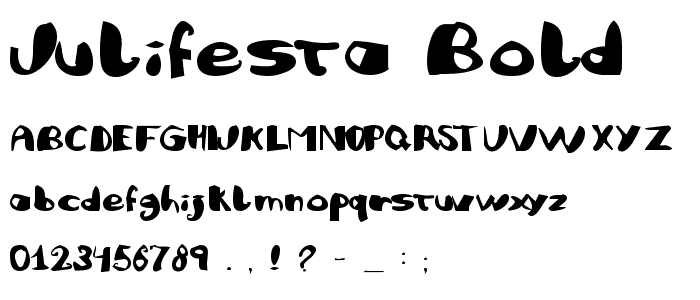 JuliFesta Bold font